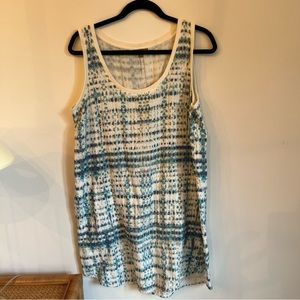 Lilla P Blue and White Sleeveless Sundress